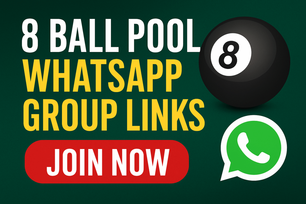 8 Ball Pool WhatsApp Group Links