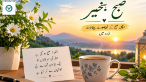 good morning wishes in urdu